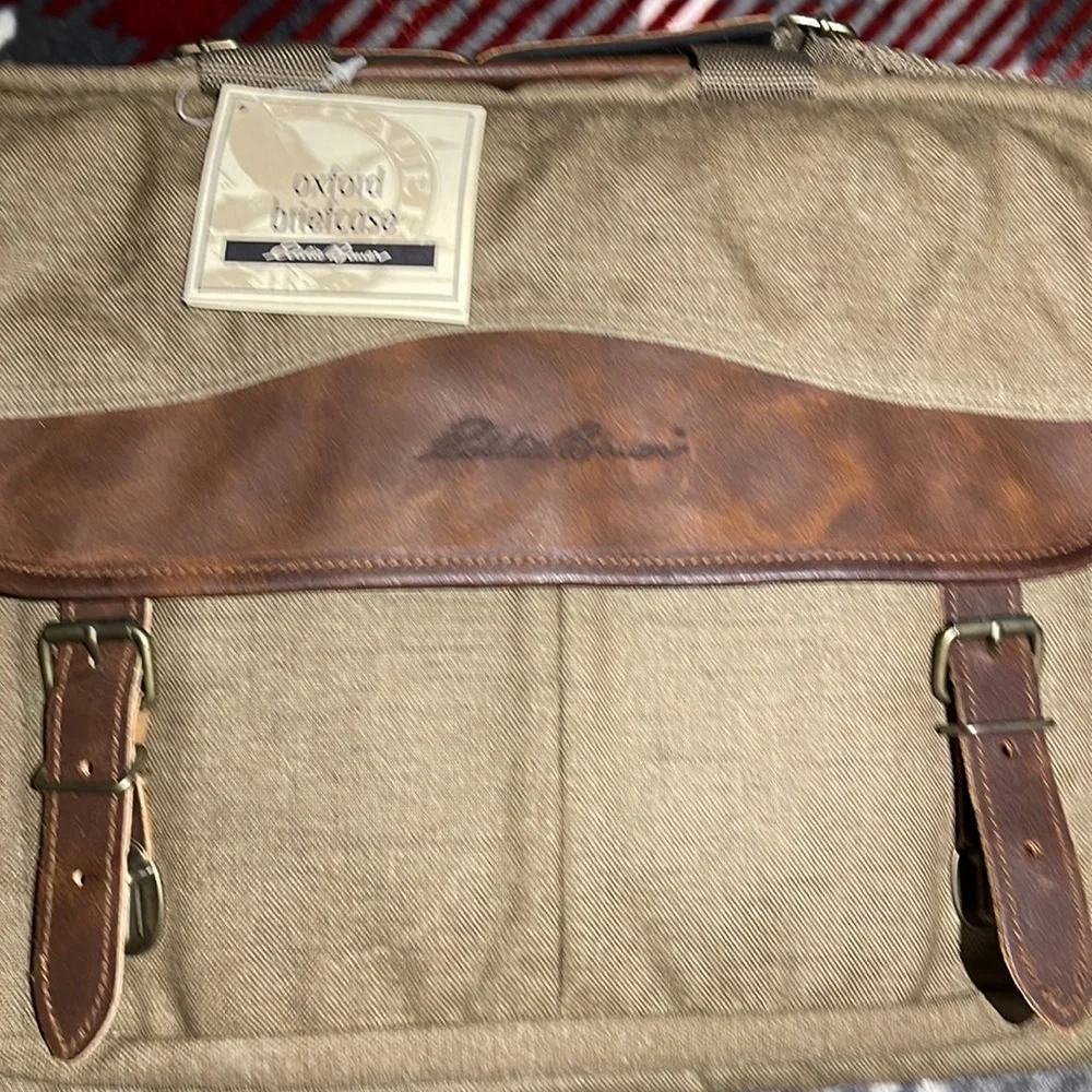 EDDIE BAUER VINTAGE OXFORD BRIEFCASE 💼 Era 1990-1996 RARE VHTF🔥